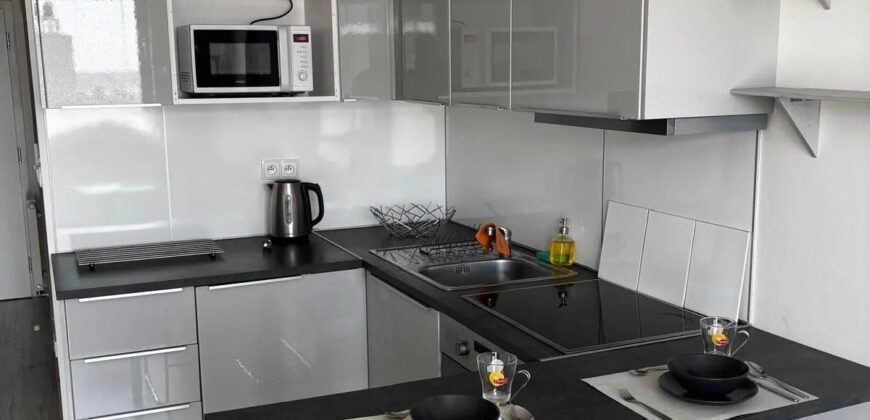 Garsonka Rustaveliho v novostavbe, klimatizácia, veľký balkón 6m2